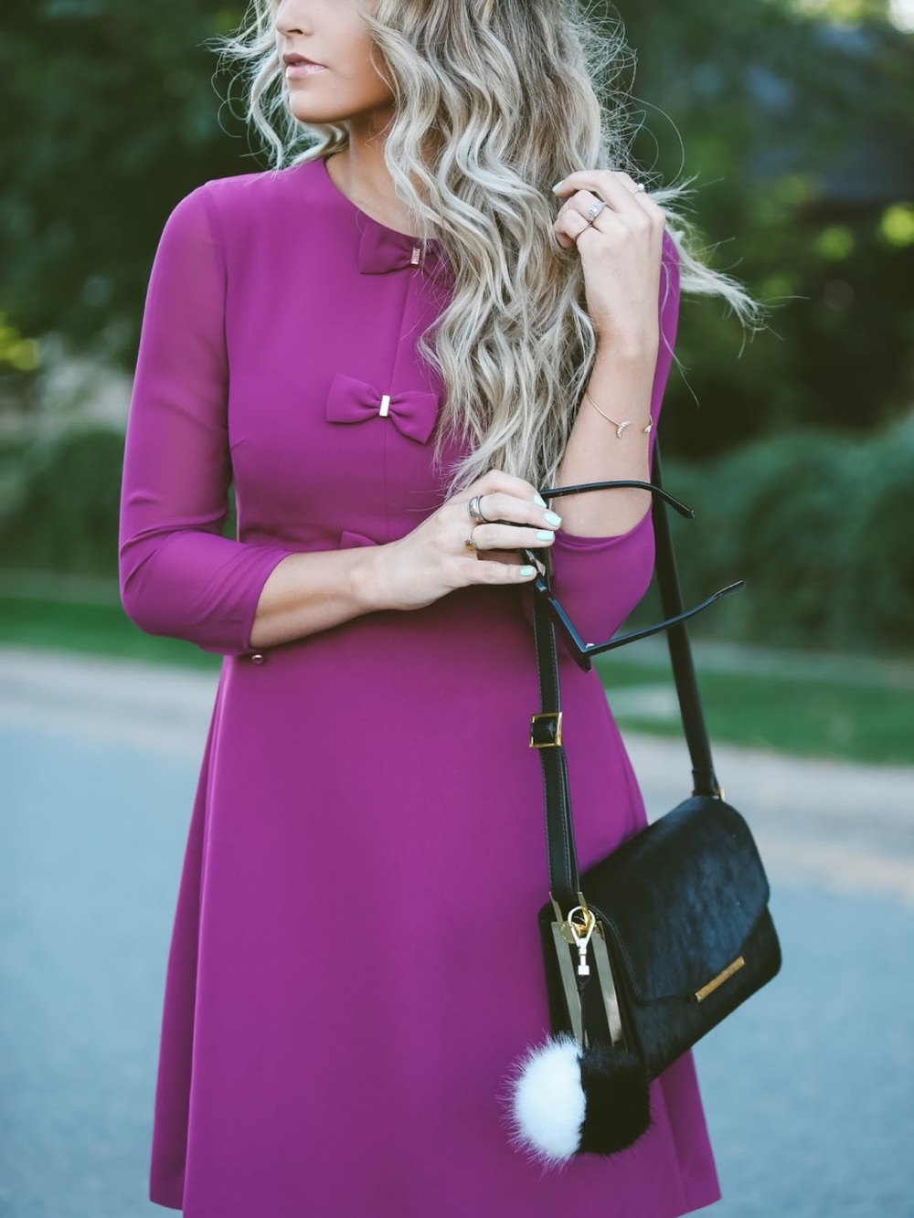 Ted Baker Finna Bow Dress Size 0 = US 2